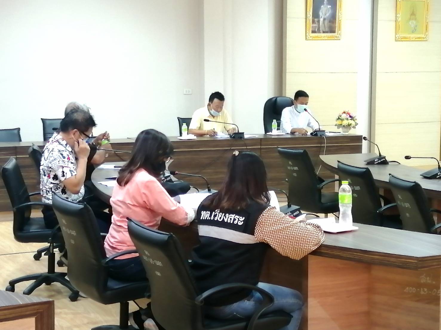 ประชุมคณะกรรมการ​ กองทุน​ สปสช.​เทศบาลตำบลเวียงสระ​ครั้งที่​4/2564​ ณ​ ห้องประชุมสภาเทศบาลตำบลเวียงสระ